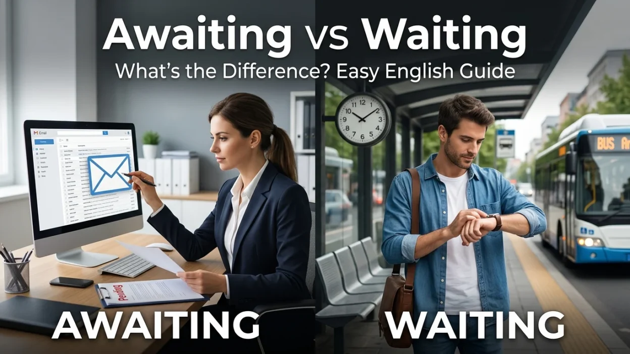 Awaiting vs Waiting