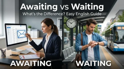 Awaiting vs Waiting
