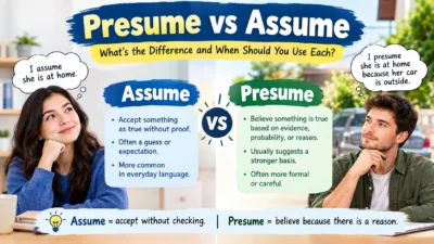 Presume vs Assume