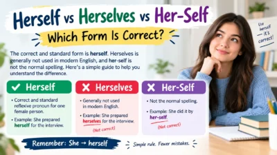 Herself vs Herselves vs Her-Self