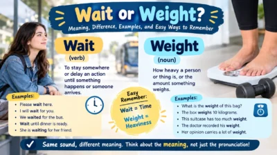 Wait or Weight