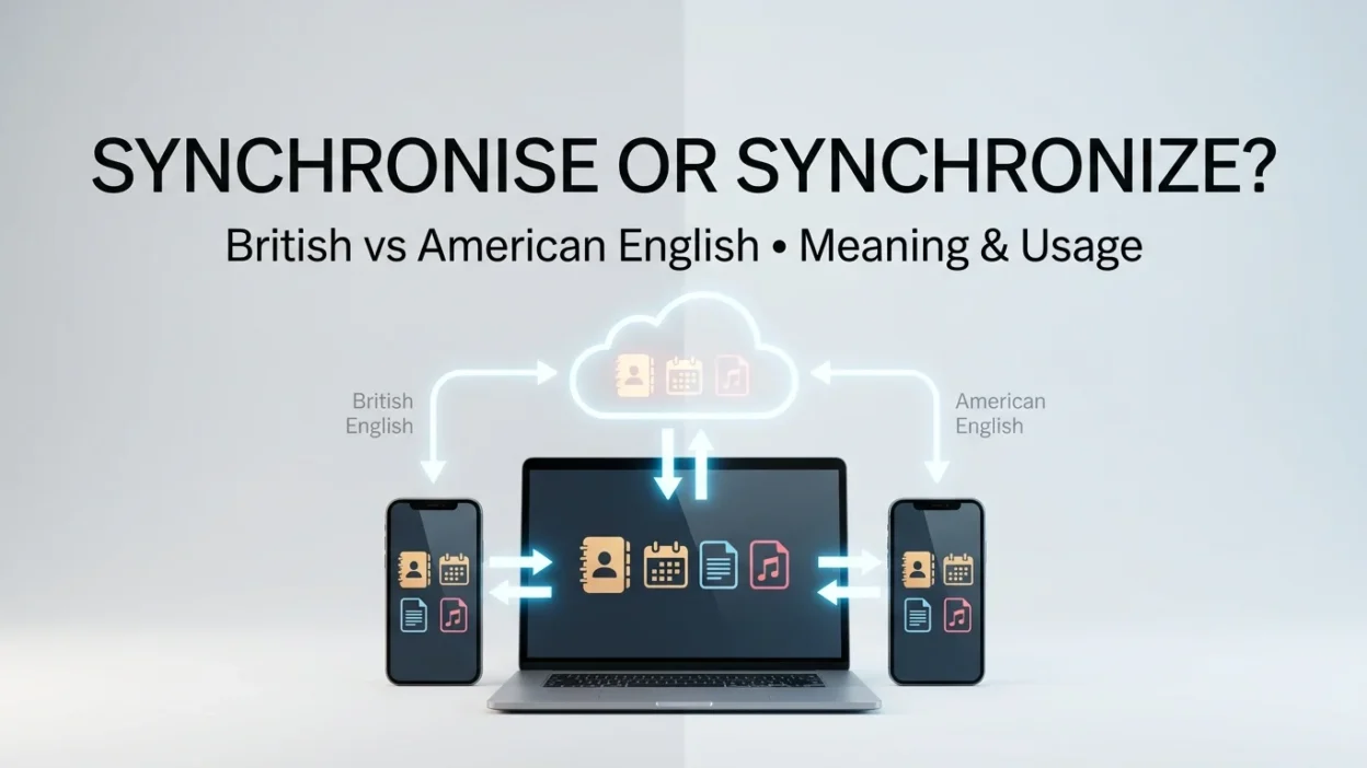 Synchronise or Synchronize