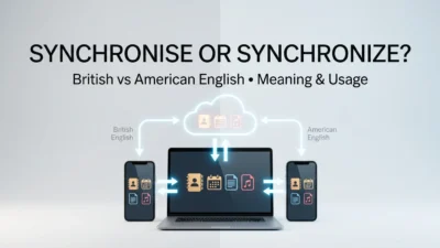 Synchronise or Synchronize