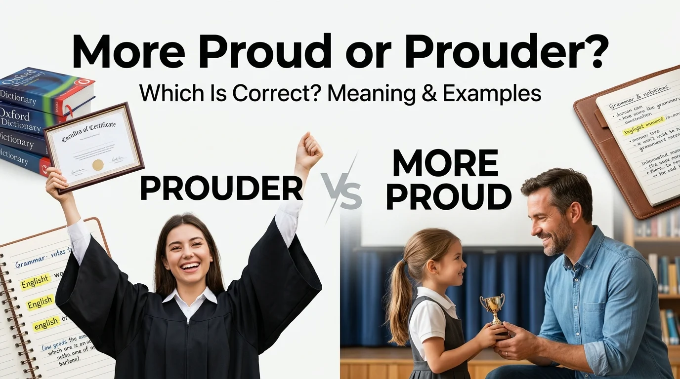 More Proud or Prouder: The Correct Comparative Form Explained