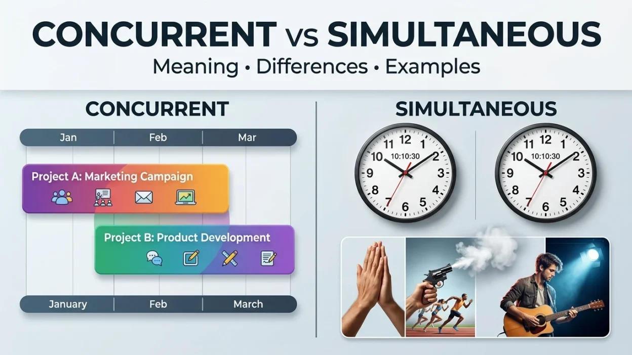 Concurrent vs Simultaneous