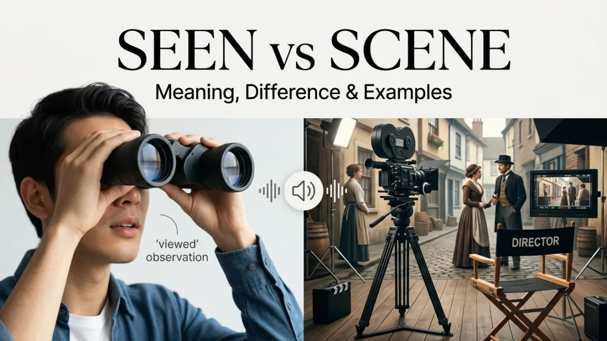 Seen vs Scene