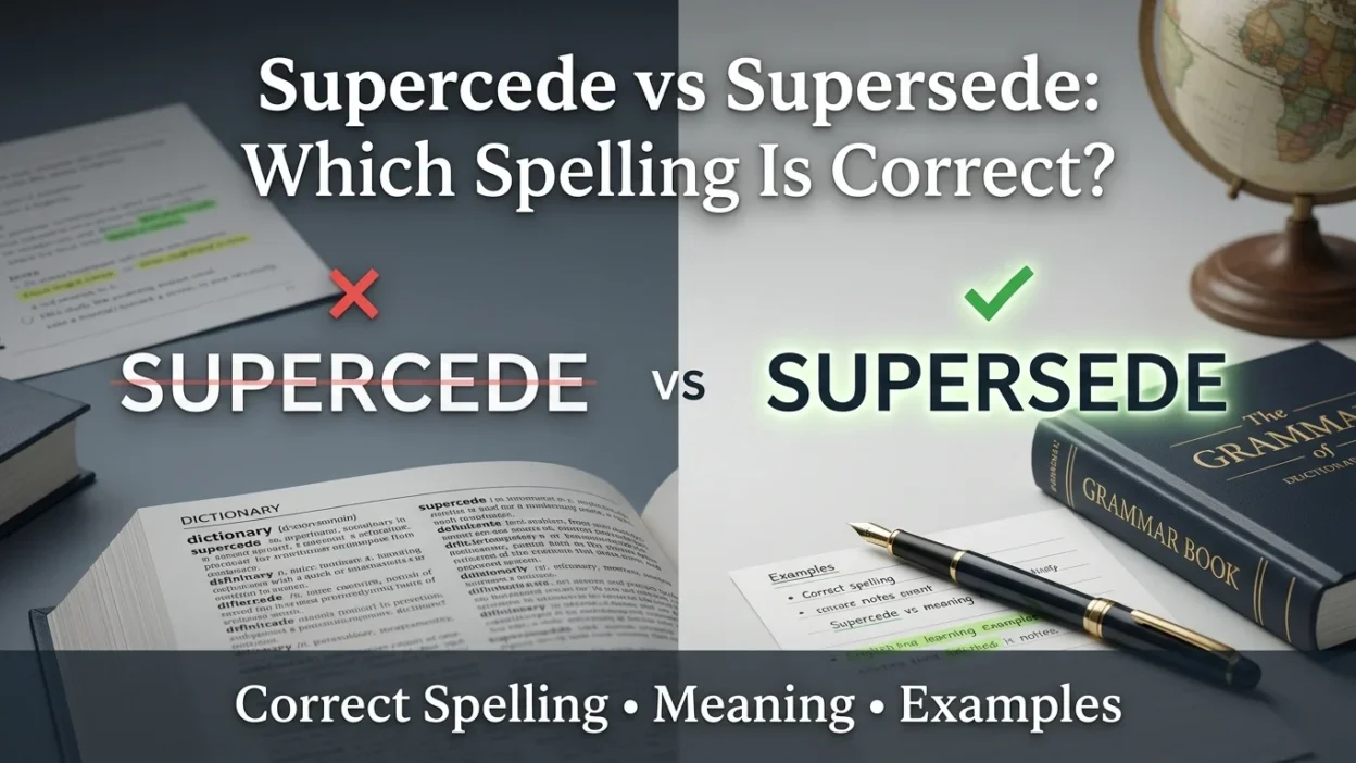 Supercede vs Supersede