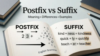 Postfix vs Suffix