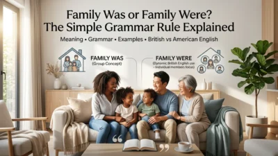 Family Was or Family Were