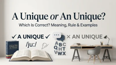 A Unique or An Unique