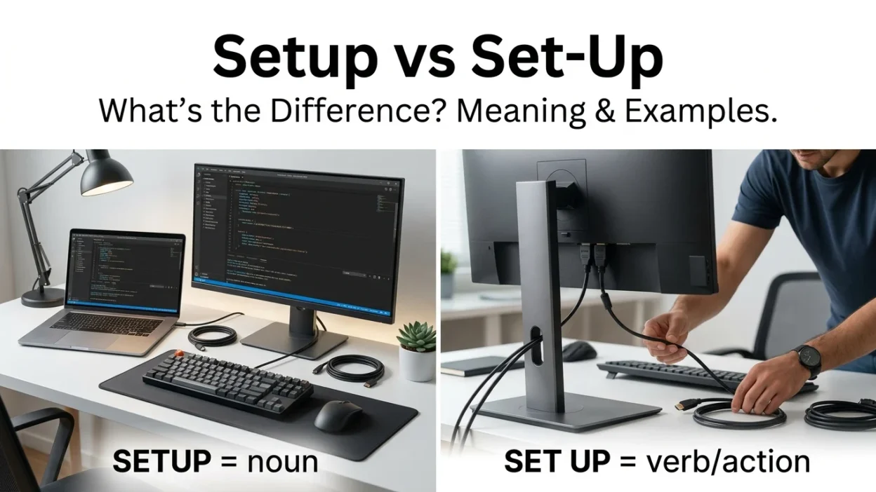 Setup vs Set-Up