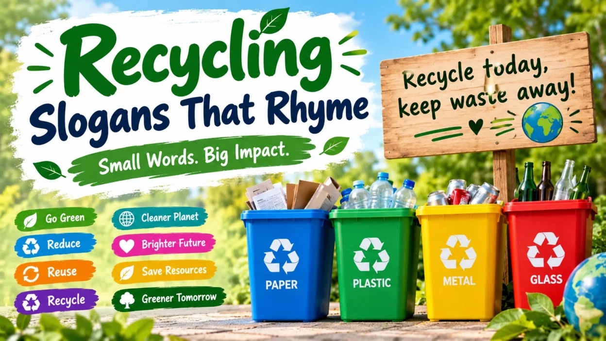 Recycling Slogans That Rhyme