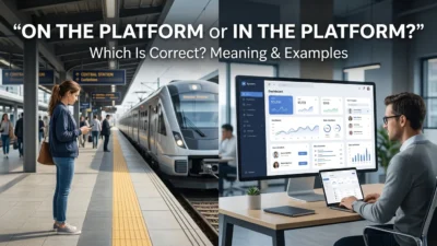 On the Platform or In the Platform
