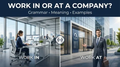 Work in or at a Company