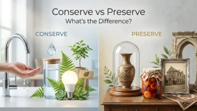 Conserve vs Preserve