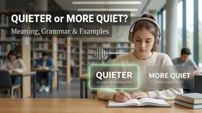 Quieter or More Quiet