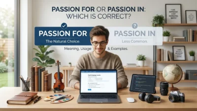 Passion for or Passion in